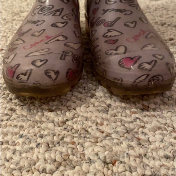 Authentic Coach Poppy mid-calf rain boots size 8 - Picture 4 of 5